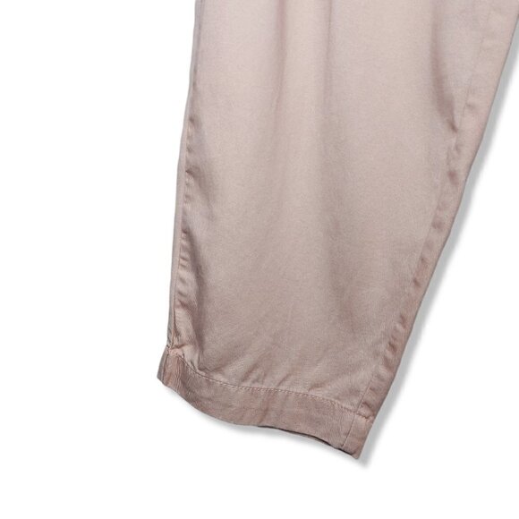 𝅺FRANK & Oak High-Waisted Blush Belted Trousers Size 6 - Picture 7 of 8